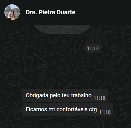 Feedback de Dra. Pietra Duarte